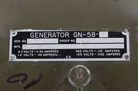 6/58 generator